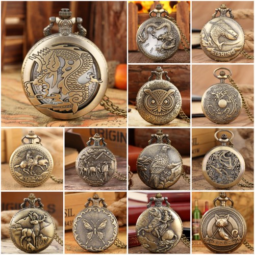 Steampunk tier quarz analog - steampunk,