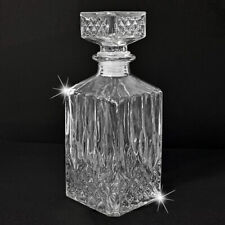 Whisky Karaffe Glas Dekanter Verschluß Whiskey Likör Cognac Flasche ca.0,8L 