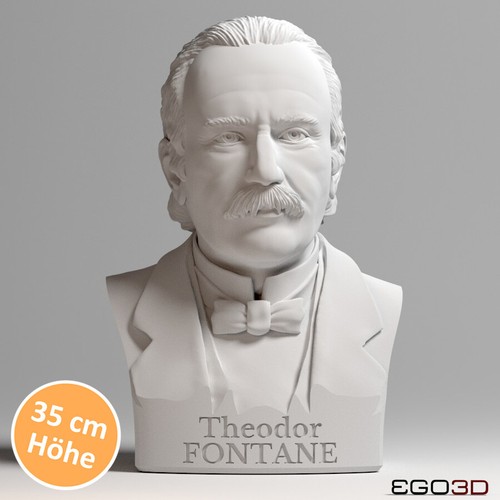 Theodor fontane büste - fontane,
