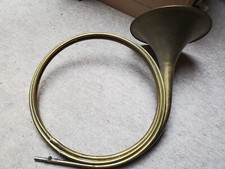 Großes altes  Parforcehorn Jagdhorn  Waldhorn, Naturhorn