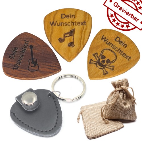 Holzplektrum mit griffmulde - mit,