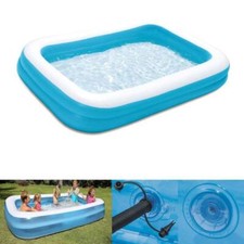 Family Pool Swimmingpool Planschbecken eckig blau 305 x 183 groß Summer Waves