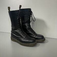 Dr. Martens Größe 38 Doc Martens 14 Loch Schwarz High Leder Sehr Gut Erhalten