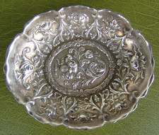 TIFFANY & CO PARIS 925 STERLING SILBER RELIEFIERTE JUGENDSTIL SCHALE