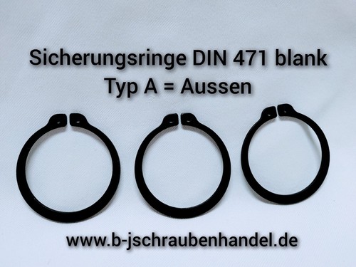 Sicherungsringe din 471 - din, für