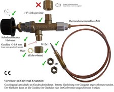 Gashahn komplett system zum