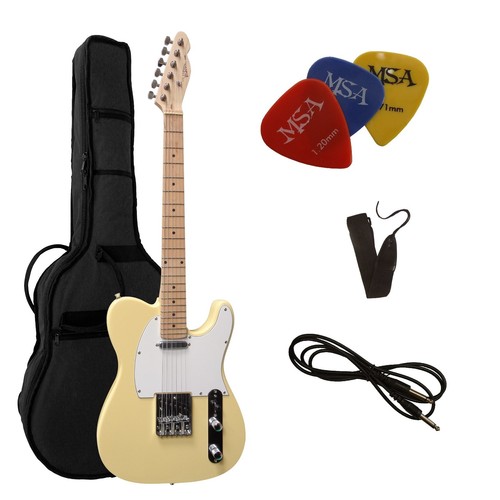 Gitarre creme set mit - set,