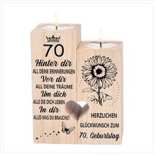 70 Geburtstag Kerzenhalter
