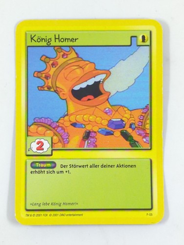 König homer sammelkarte - homer,