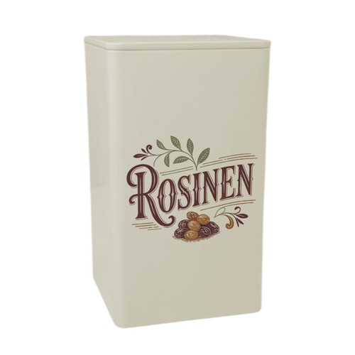 Rosinen vintage schrift - vintage, dose