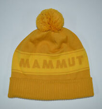 MAMMUT Mütze Skimütze Strickmütze Wintermütze Pudelmütze Bommelmütze gelb
