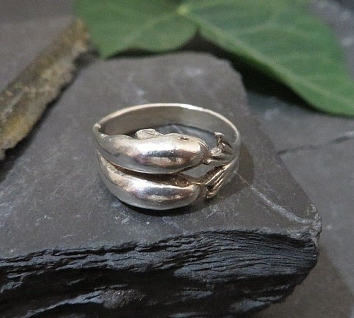 Schöner silber ring delfin - schöner,