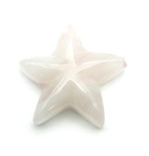 Seestern Rosenquarz 20 mm mit feiner 1 mm Bohrung