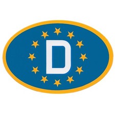 Europa 12 cm Euro D-Schild