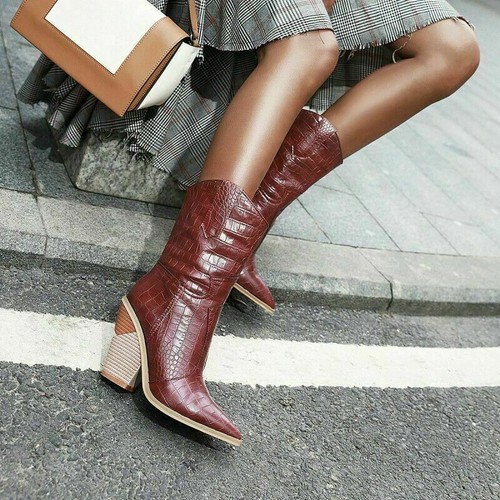 Damen western mid - mid, calf