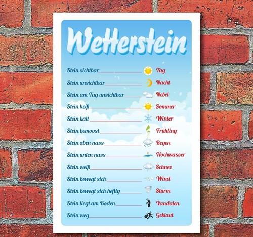 Schild wetterstein 3 mm - 3,