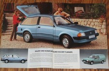 1983 Ford Escort Sierra Granada Turnier Kombi estate Prospekt brochure