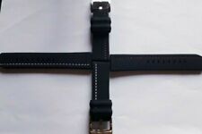 Uhrband Naht Uhrarmband Kautschukband Wasserfest Taucher Schwarz Armband 20-24 