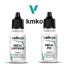 Vallejo Model Color 73.212 Decal Soft+73.213 Decal Fix, 36ml
