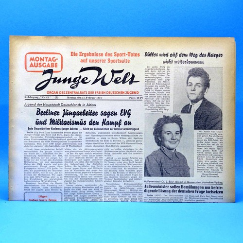 Junge welt 1954 - junge, 15.02.1954
