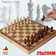 Schachspiel schach Schachbrett Holz hochwertig - Chess board mit Schachfiguren