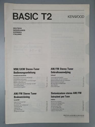 Kenwood tuner basic - kenwood,