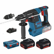 Bosch Akku-Bohrhammer GBH 18V-26 F, SSBF,  2 x 5,0 Ah Akku; Ladegerät in L-Boxx