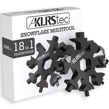 Multifunktionswerkzeug "Schneeflocke" - 18in1 Multitool aus Edelstahl - KLRStec