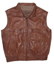 Herren- Outdoor- LEDERWESTE /