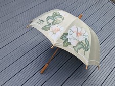 Vintage 34" Cachard Anais Anais Lotusblume Parfüm Werbung Sonnenschirm