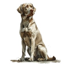 6x Sticker Labrador Car