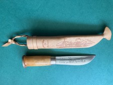 J.MARTTIINI, Messer-PUUKKO, von 1982, aus Rovaniemi, Vitrinen Stück, unbenutzt,