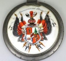 Studentika. Pharmacia Halle. Bierkrugdeckel.  1881