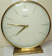 Messing Uhr Tischuhr Kaminuhr Mauthe mechanisch Messinguhr