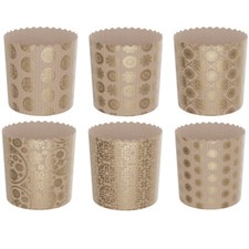 6 Stück Backpapierformen für