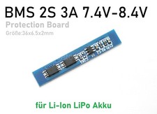 BMS 2S 3A Li-Ion LiPo Battery