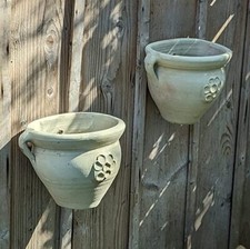 2er Set Wandamphoren 23cm breit Terracotta Pflanzamphore Blumentopf Pflanzgefäß