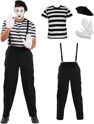 Pantomime kostüm herren - kostüm,