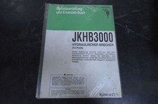 B497 KOMATSU Betriebs- und Ersatzteile-Anleitung für JKHB 3000 Hydraulik-Brecher
