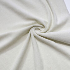 NATUR Baumwoll-JERSEY mit Frottee Rücken super elastischer Stoff Meterware