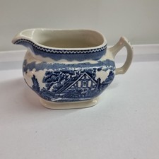 1 Milchkännchen    Woodland Wood Sons Burslem England  Blau 