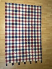 2er-Set Landhausvorhang Karo Dekoschal rot-weiß-blau kariert BxL~132x221 cm