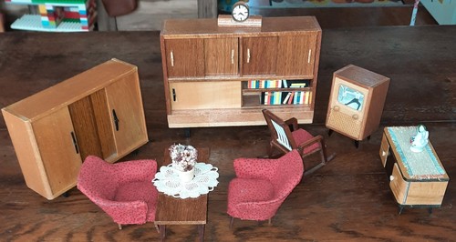 Alte puppenstube wohnzimmer - alte,