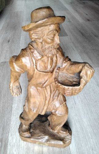 Holzfigur geschnitzt bauer bei - geschnitzt,