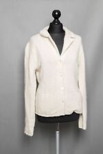 Joe Taft Damen Cardigan Strickjacke 40 beige creme Knopf Strick Kaschmir B1031