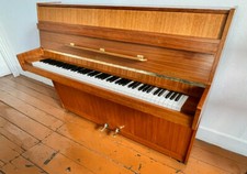 Hupfeld Klavier Nussbaum überholt MIETKAUF MÖGLICH 1975 mid-century-modern piano