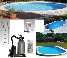 Stahlwandpool Set komplett