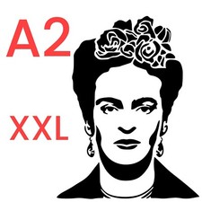 Schablone FRIDA KAHLO in DIN