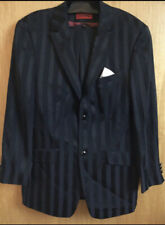 Tziacco Herrenanzug Streifen Hochzeitsanzug Bräutigam Smoking   Gr.48 Schwarz