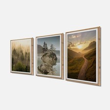 3er-Set gerahmte Bilder